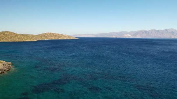 Panorama de l'île de Spinalonga - île de lépreux, Crète, Grèce
 - Séquence, vidéo