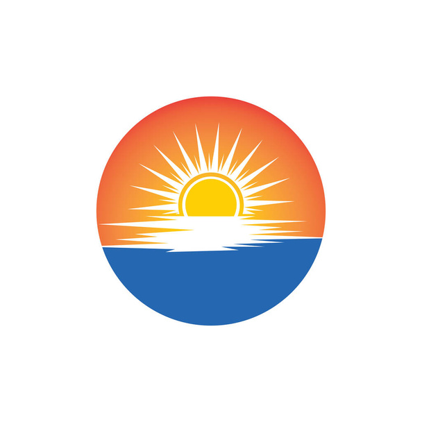 Sun Vector illustrazione Icona logo Template design - Vettoriali, immagini