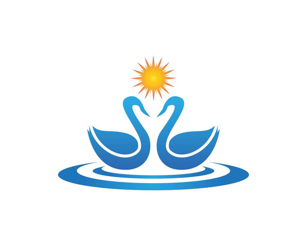 Логотип Лебедя Шаблон вектор
 - Вектор, зображення