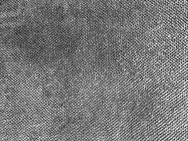 Distress grunge vector textura de toalla de rizo. Fondo blanco y negro. EPS 8 ilustración
 - Vector, Imagen