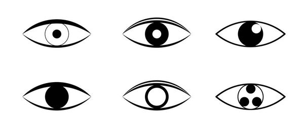 Icone degli occhi. Occhi umani
. - Vettoriali, immagini