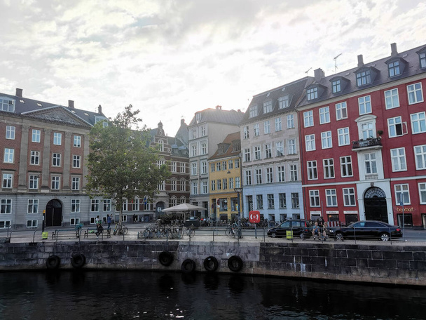 Kööpenhamina, Tanska - 29. heinäkuuta 2019. Kööpenhamina kesällä kaunis arkkitehtuuri matkustaa tausta
 - Valokuva, kuva