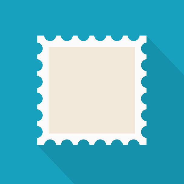 пустая иконка почтовой марки - векторная иллюстрация
 - Вектор,изображение