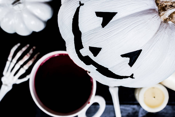 Abóbora de Halloween, truque ou deleite na temporada de outono
 - Foto, Imagem