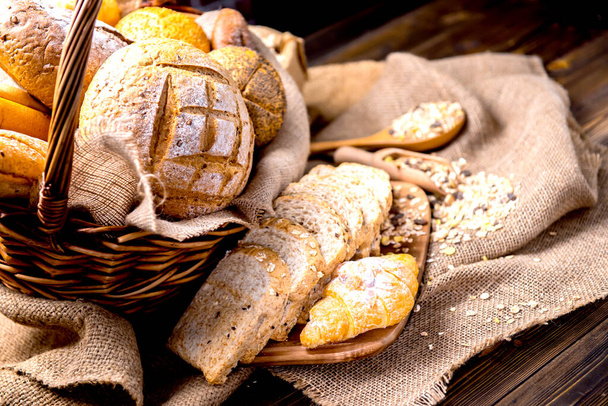 Nature morte photo de pain et boulangerie pour fond
 - Photo, image
