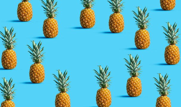 Round frame of pineapples - Fotografie, Obrázek