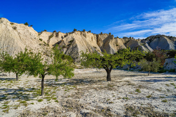 Badlands of Abanilla and Mahoya in the Murcia region in Spain - Фото, изображение