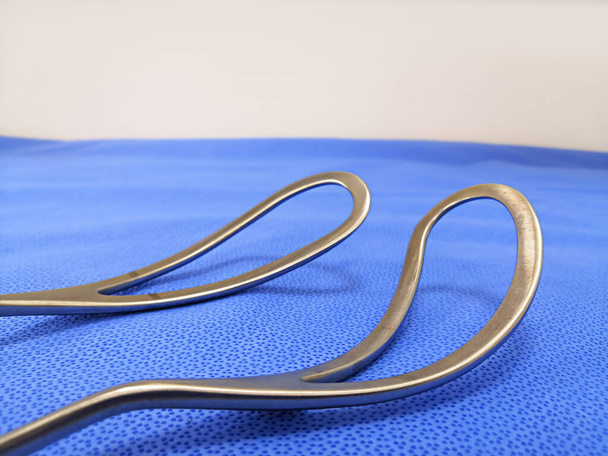 Closeup Image Of Obstetrical Forceps Or Baby Forceps - Photo, Image