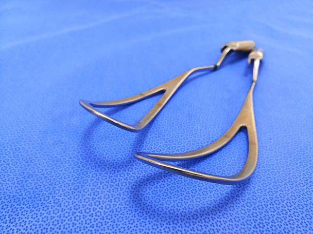 Closeup Image Of Obstetrical Forceps Or Baby Forceps - Photo, Image