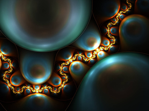 Fondo de bolas abstracto - Arte fractal
   - Foto, Imagen