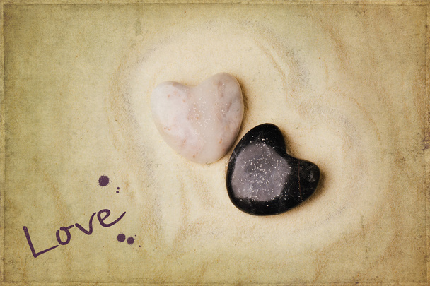 Tow stone heart - Fotoğraf, Görsel