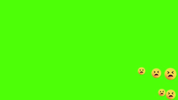 media społecznościowe animacja ikony liczący na tle zielonego ekranu. - Materiał filmowy, wideo