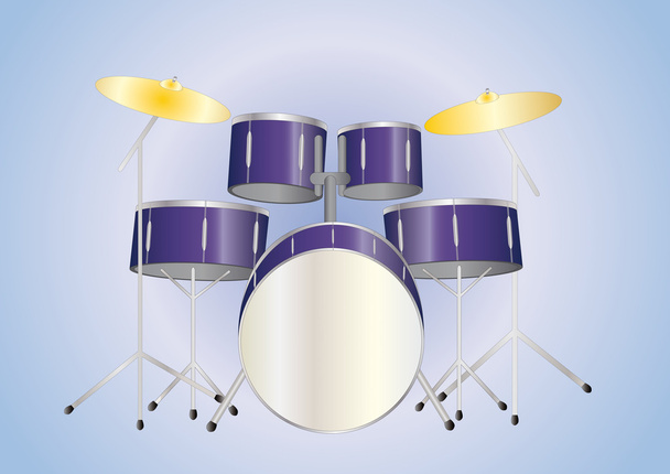 Drumset purple - Foto, Imagem