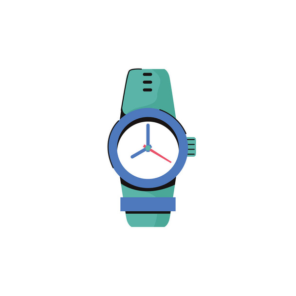 Time watch clock isolated icon - Вектор,изображение