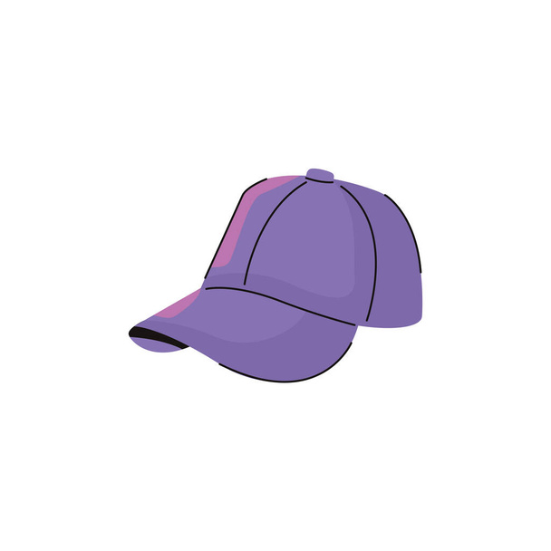 gorra deportiva accesorio de moda icono aislado
 - Vector, imagen