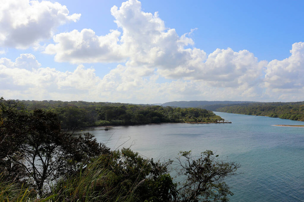 Карибский пляж, рядом с Панамским каналом, тропический лес
 - Фото, изображение