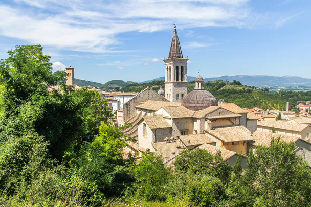 Katedra Santa Maria Assunta, Spoleto, dystrykt Perugia, Umbria, Włochy, Europa - Zdjęcie, obraz