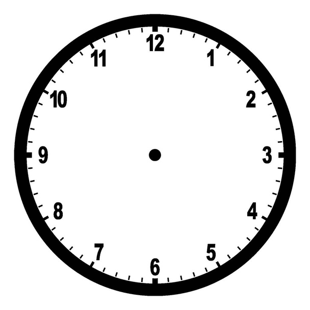 L'immagine raffigura una faccia orologio rotondo con numeri che non mostrano tempo, disegno a linee vintage o incisione illustrazione
. - Vettoriali, immagini