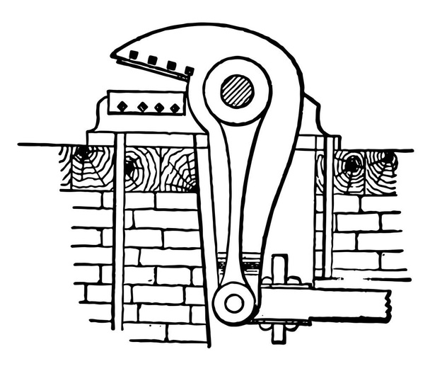 Ta ilustracja przedstawia nożyce do przycinania, który jest używanie wielu huty żelaza, vintage rysowania linii lub Grawerowanie ilustracja. - Wektor, obraz