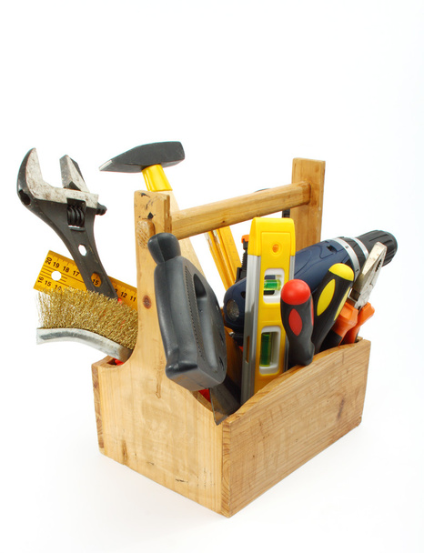 caja de herramientas de madera - Foto, imagen