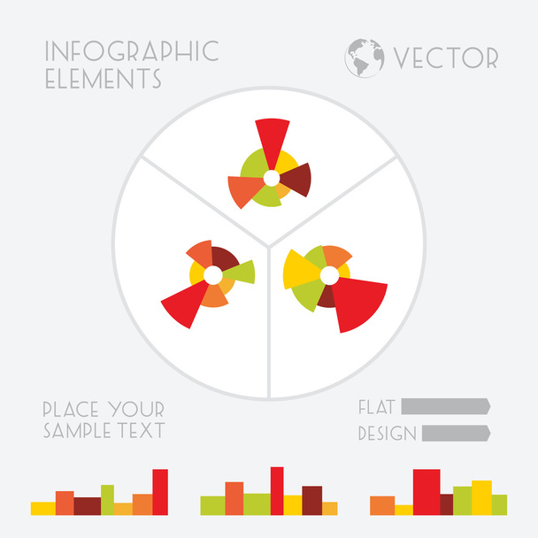 Elementos infográficos - Vector, imagen