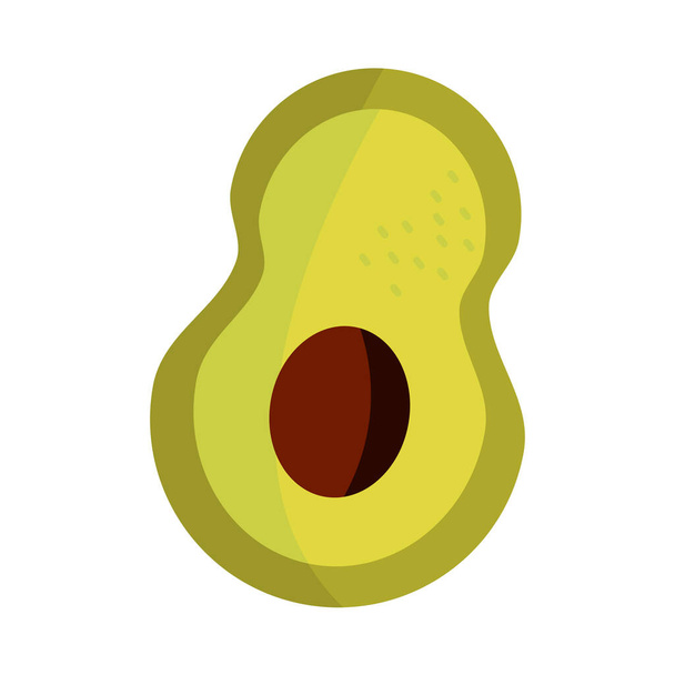 cinco de mayo half half avocado food - Vector, Image