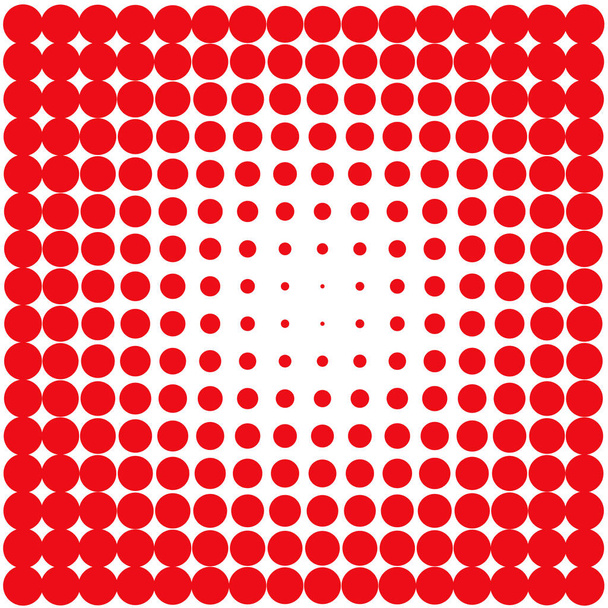 bílé pozadí s červenými tečkami - Vektor, obrázek