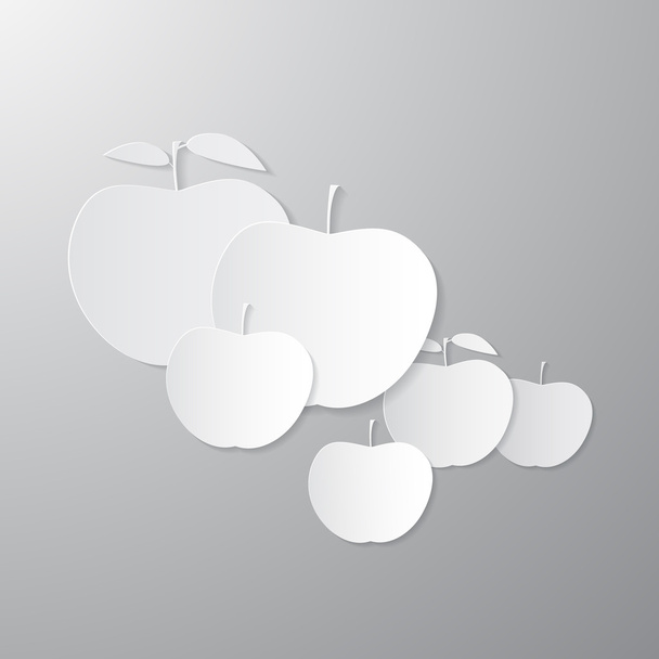 papier vector appels - Vector, afbeelding
