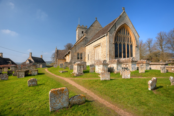 Cotswold kerk in swinbrook - Foto, afbeelding