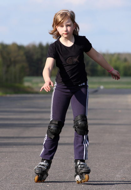 Menina patinadora
 - Foto, Imagem