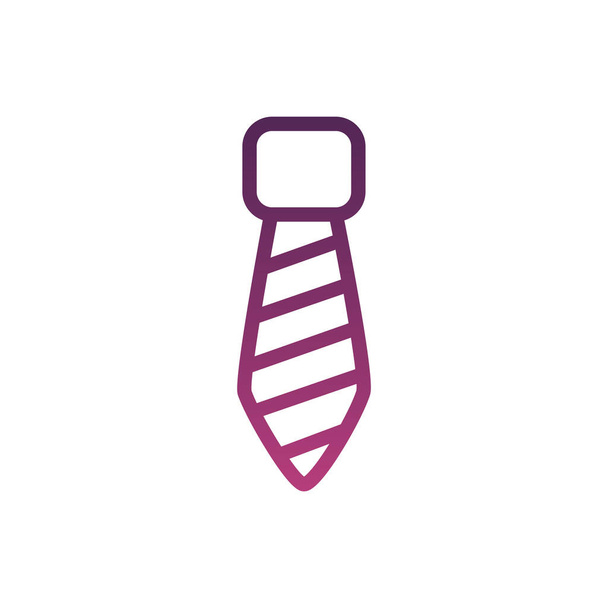 elegante pescoço gravata ícone estilo linha acessório
 - Vetor, Imagem