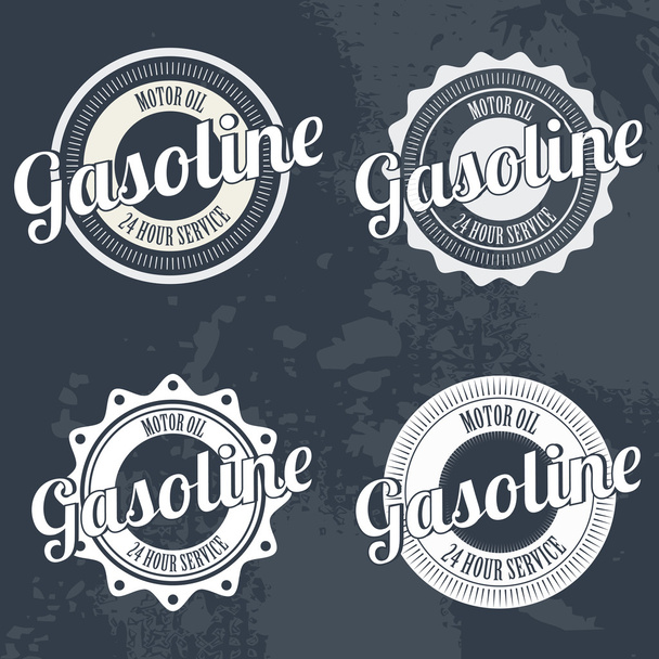 gasoline labels - Vector, afbeelding