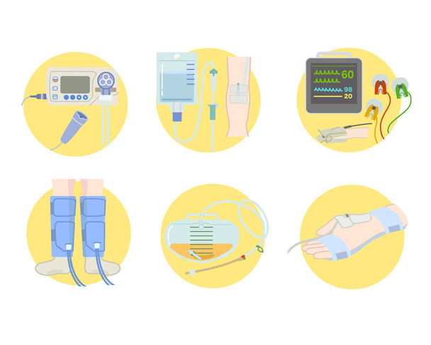 Набір ілюстрацій медичних інструментів
 - Вектор, зображення