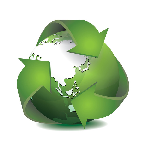 Зелена Земля з переробленим символом Векторні ілюстрації
 - Вектор, зображення