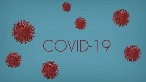Μοντέλα των μορίων του Coronavirus. Μικροσκόπιο Coronavirus μοτίβο από τα μόρια του ιού. Αποτέλεσμα της έννοιας του κορωναϊού ή της πανδημίας. - Φωτογραφία, εικόνα