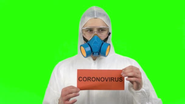 Protection from coronovirus concept. - Materiał filmowy, wideo