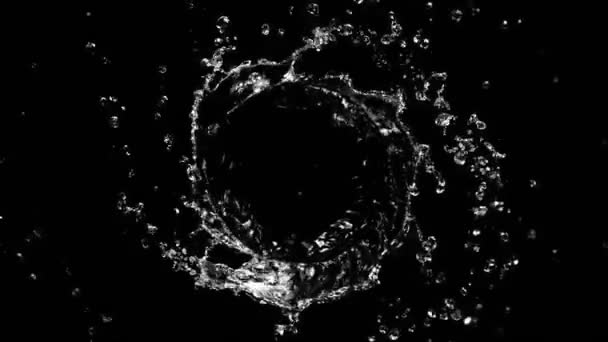 Movimento super lento de água rotativa em forma de torção. Filmado em câmera de cinema de alta velocidade, 1000 fps. - Filmagem, Vídeo