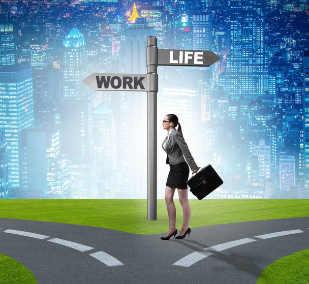 Work life or home balance business concept - Photo, Image