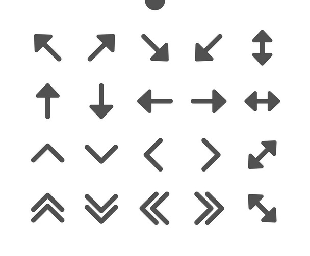 Arrows v1 UI Pixel Perfect Well-cracked Vector Icons 48x48 Ready for 24x24 Grid for Web Graphics and Ready. Минимальная пиктограмма
 - Вектор,изображение
