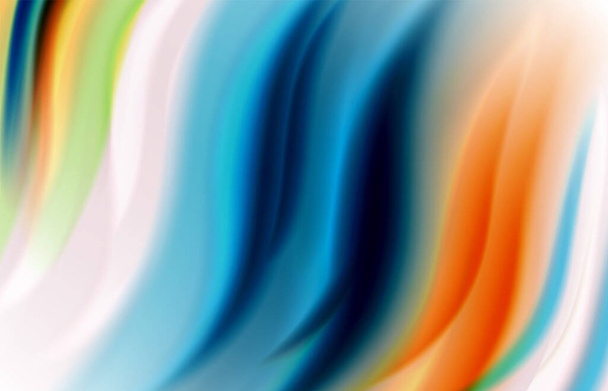Абстрактный фон - жидкие цветовые градиентные волны, с эффектом динамической линии движения. Векторная иллюстрация для обоев, баннера, фона, карты, книжной иллюстрации, целевой страницы
 - Вектор,изображение