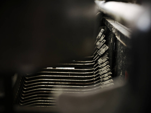 Dettaglio di una vecchia macchina da scrivere - Foto, immagini