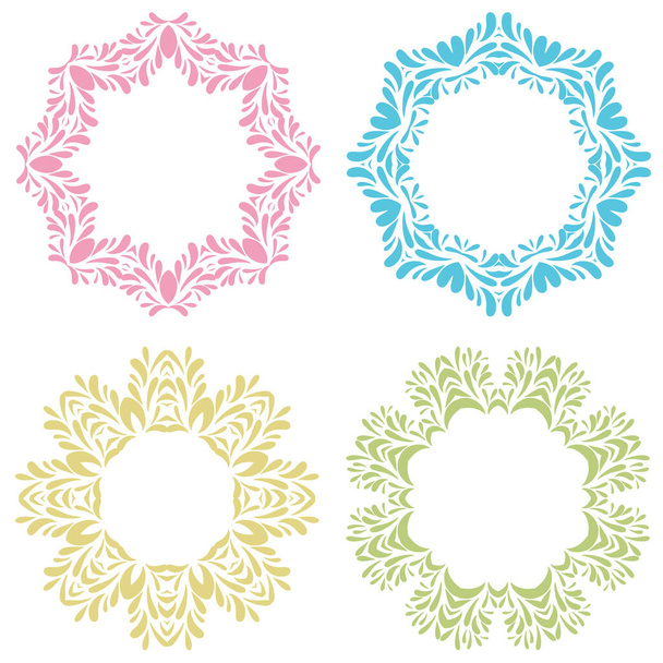 Vintage vector frames set with text place - Vettoriali, immagini