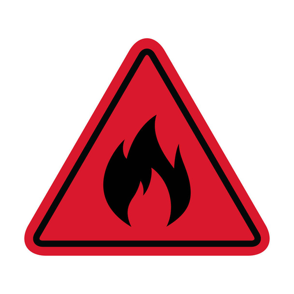 Feuerflammensymbol. Feuer heiße Flammen Vektor-Zeichen isoliert auf weißem Hintergrund . - Vektor, Bild
