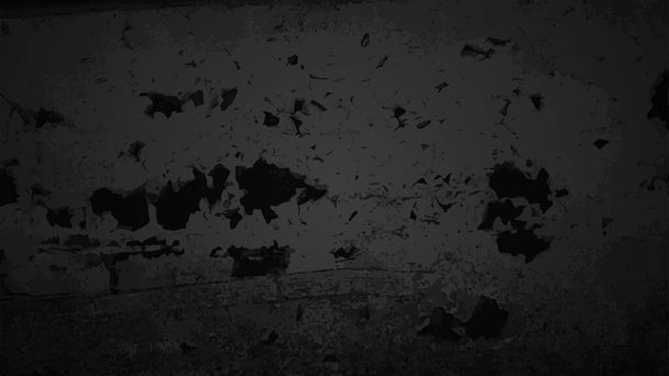 Schwarze Textur, dunkle hinterleuchtete Wand.  - Vektor, Bild