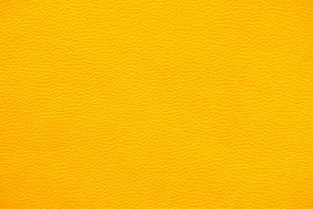 Texture of genuine leather yellow color closeup. - Photo, Image