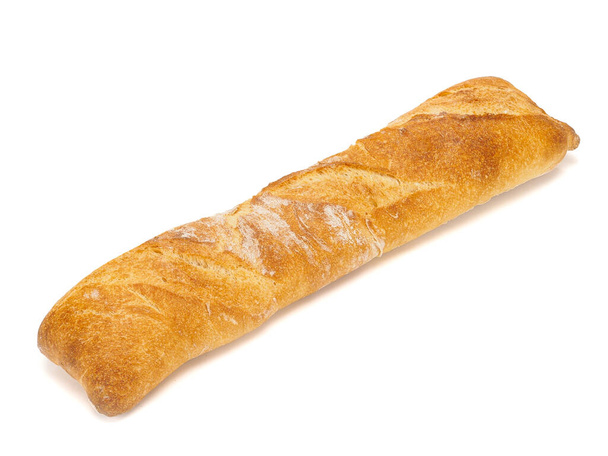 Francia baguette elszigetelt fehér - Fotó, kép