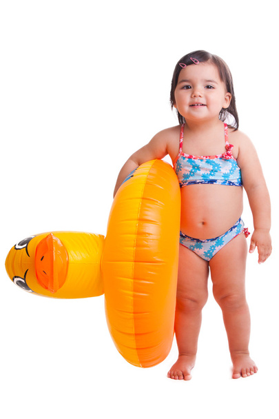 Adorable child with air-toy - Фото, зображення