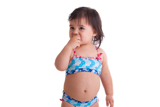 Little girl in swimming suit - Φωτογραφία, εικόνα