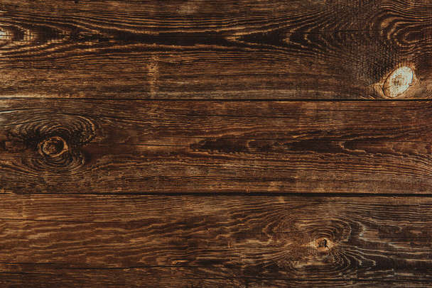 Fondo de madera. Textura con tablones viejos, rústicos, marrones - Foto, imagen