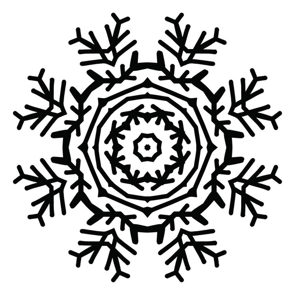 іконка сніжинки силует на білому тлі
 - Фото, зображення